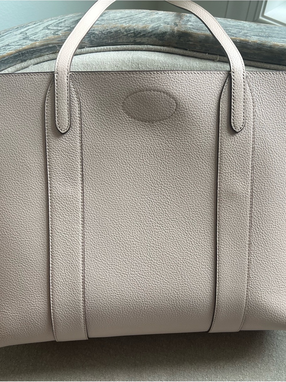 Mulberry Bayswater Pebbled Leather Tote in Pale Blush - Picture 2 of 11